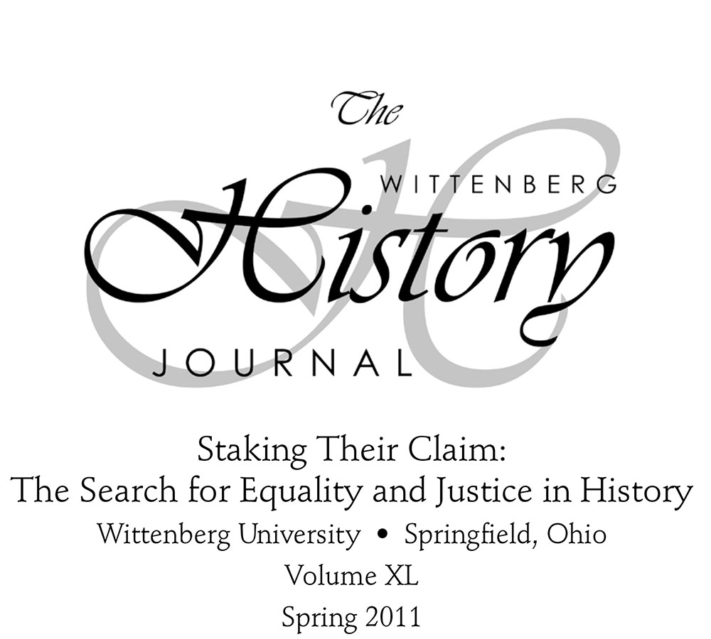 2011 History Journal Cover