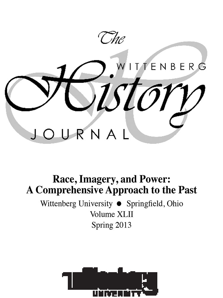 2013 History Journal Cover