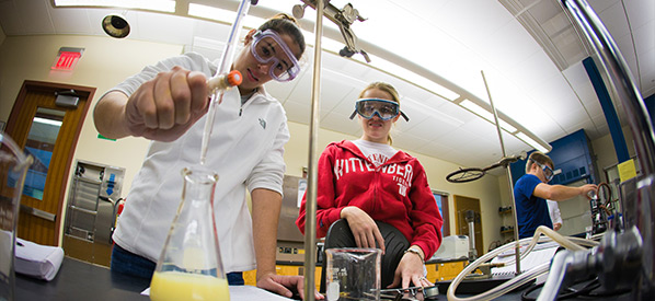 Chemistry Student in Lab