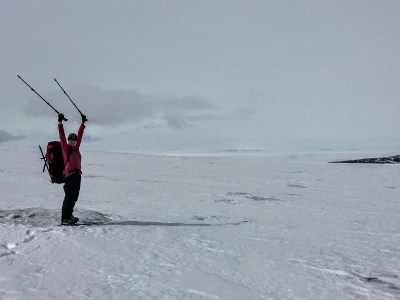 Skier on a Glacier