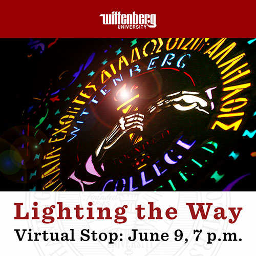 Lighting the Way Wittenberg Alumni Event Graphi