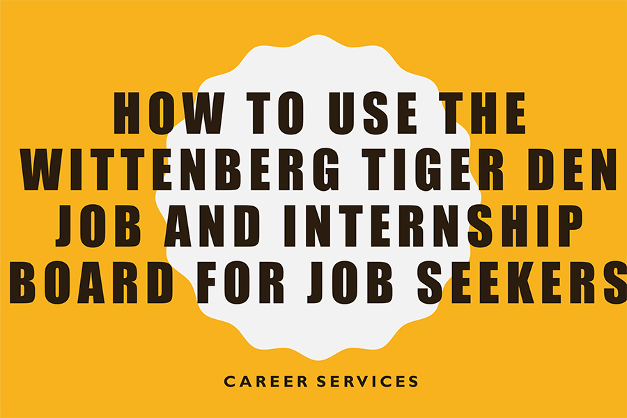 Job and Internship Board Wittenberg University