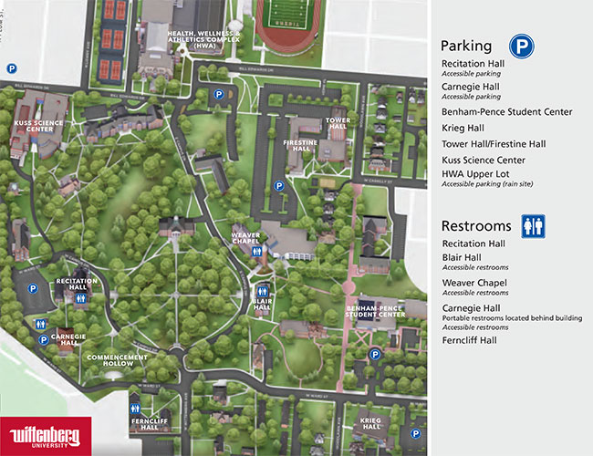 Commencement Campus Map