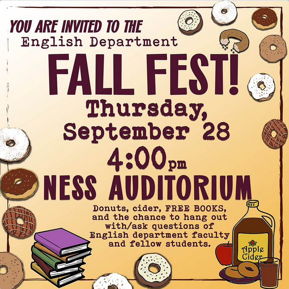 English Department Fall Fest Flyer