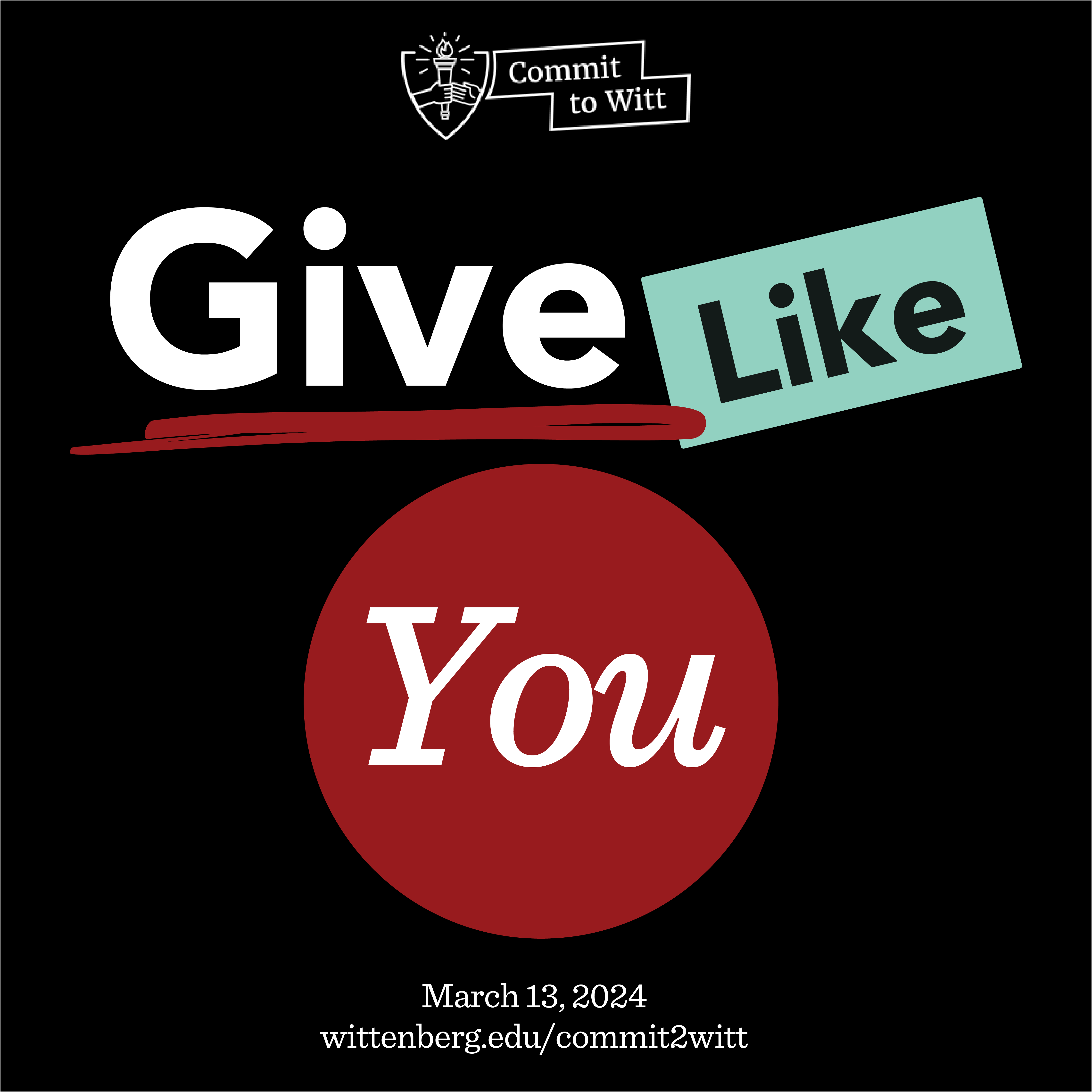 Commit to Witt Social Media Graphic
