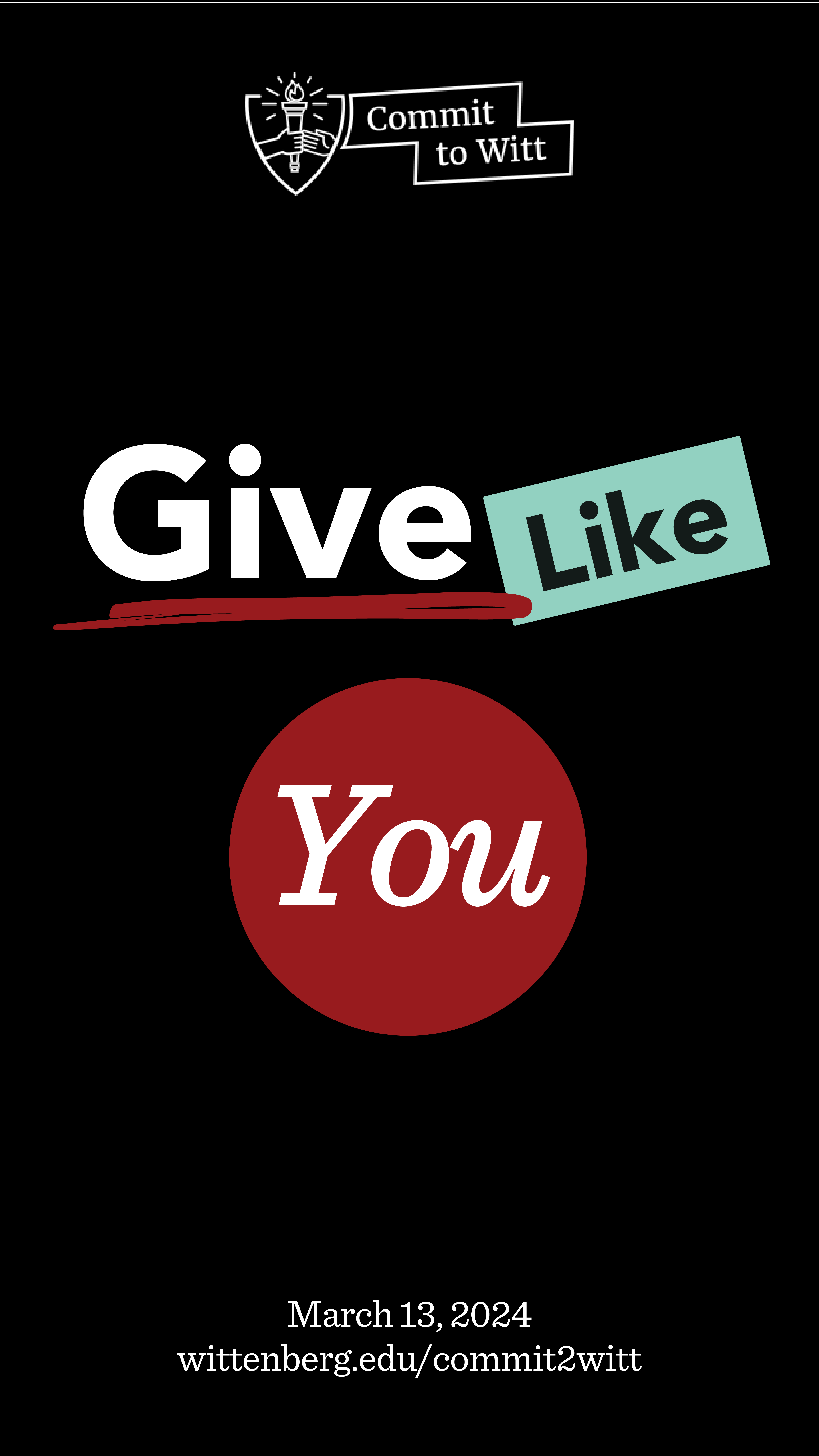 Commit to Witt Social Media Graphic