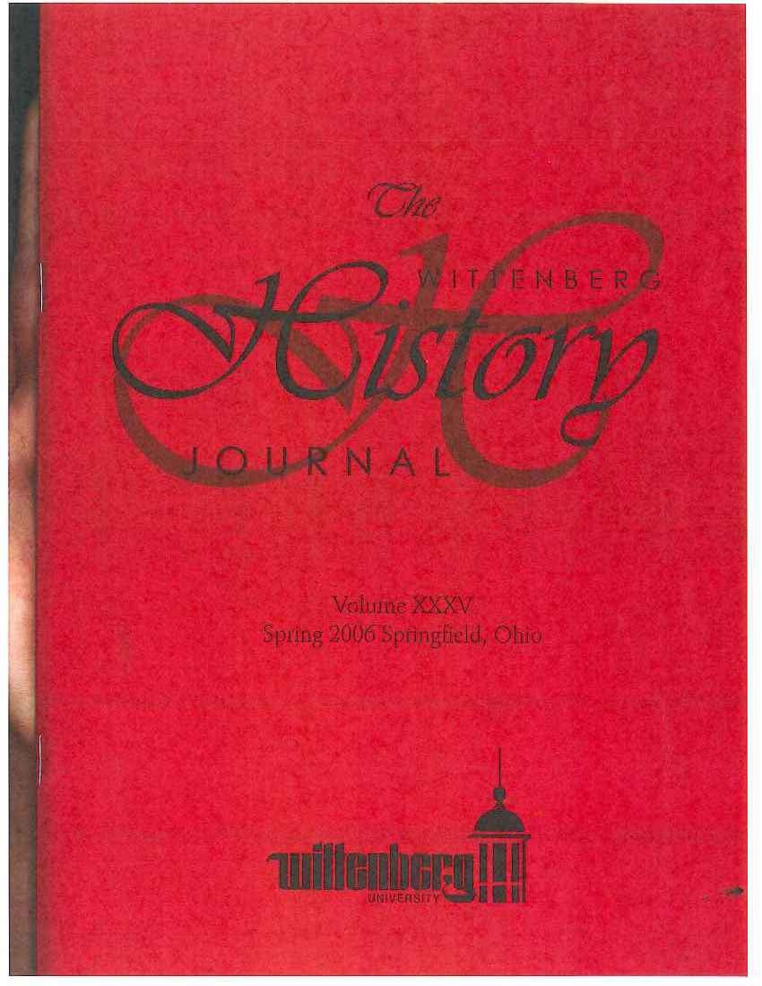 2006 History Journal Cover