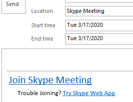 Skype Meeting(Windows)