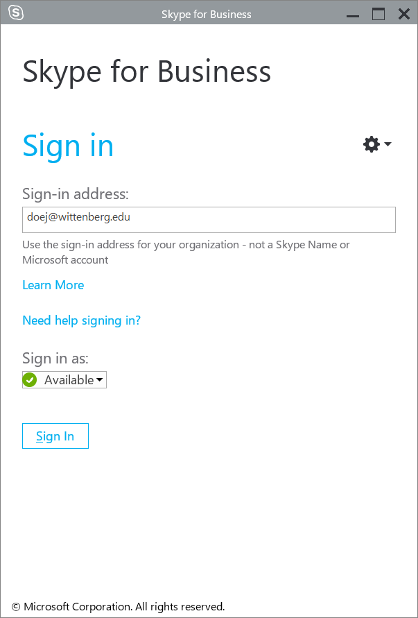 Skype for Business (Windows)