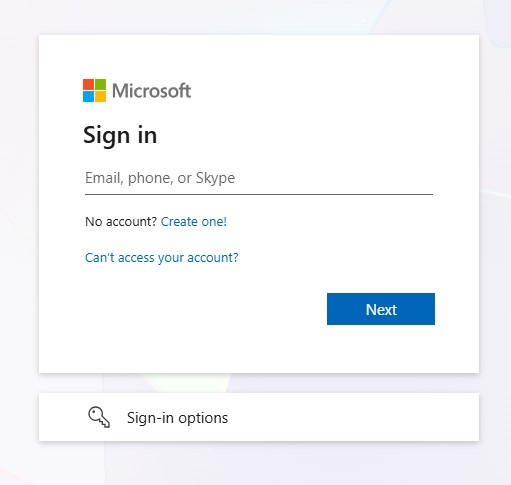 Outlook sign in