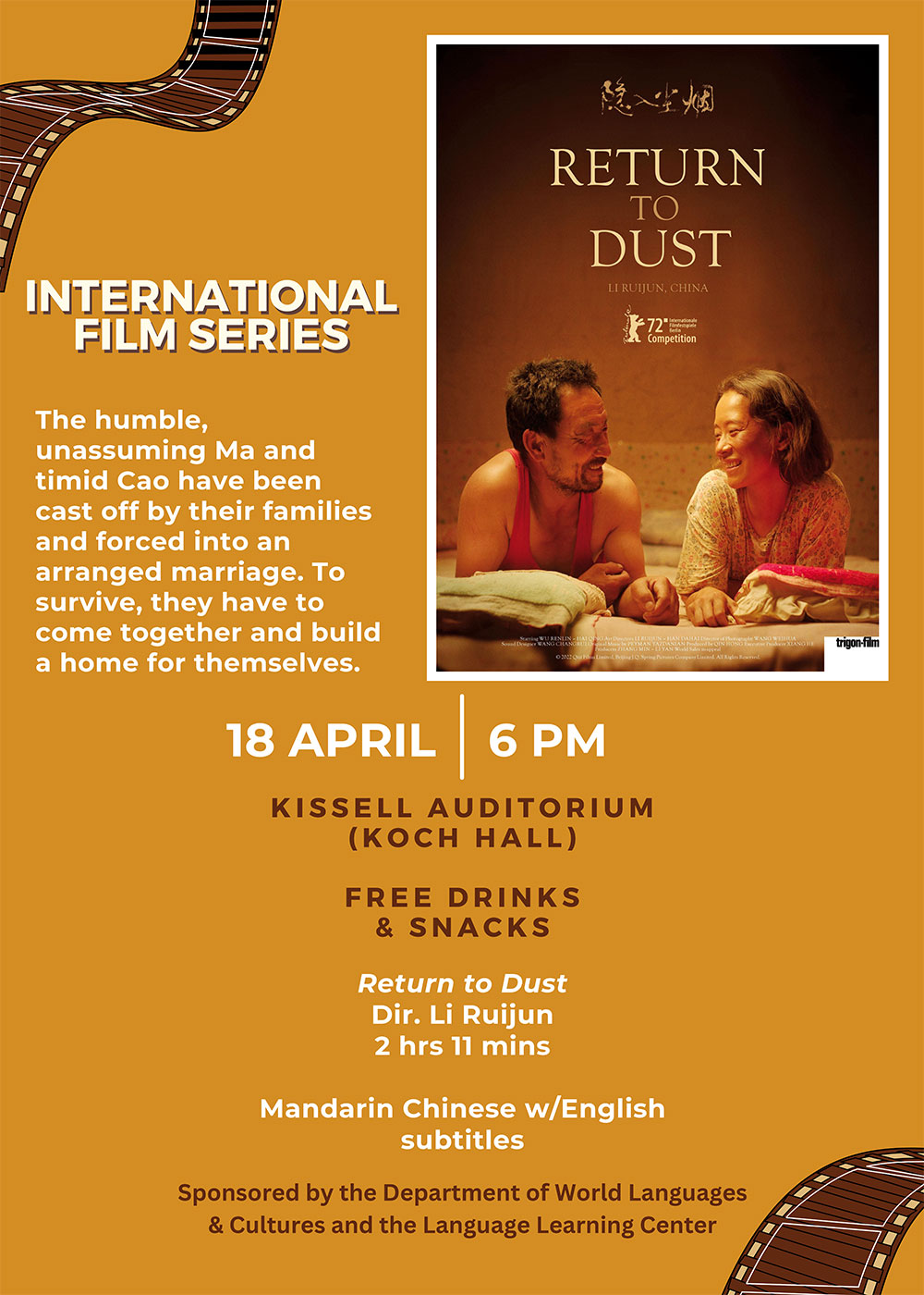 Return To Dust Movie Night Flyer