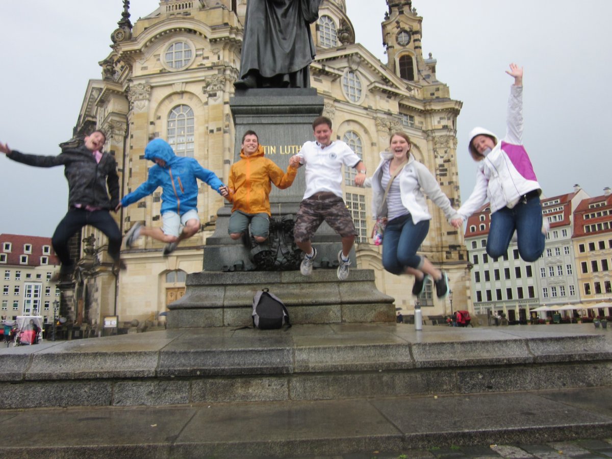 Students Celebrating in Wittenberg, Germany