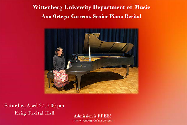 Student Artist Recital Flyer