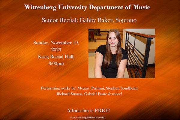 Senior Recital Flyer