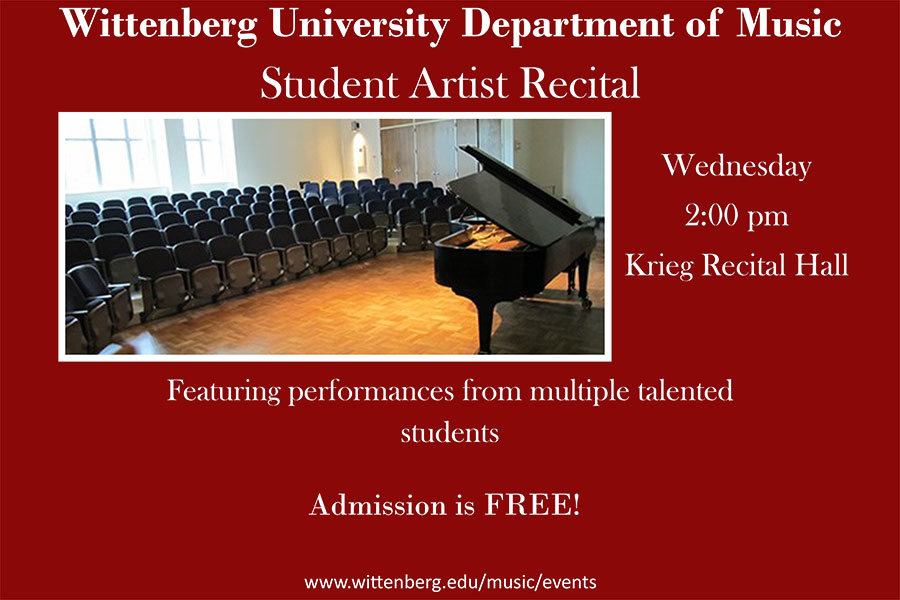 Student Artist Recital Event Flyer