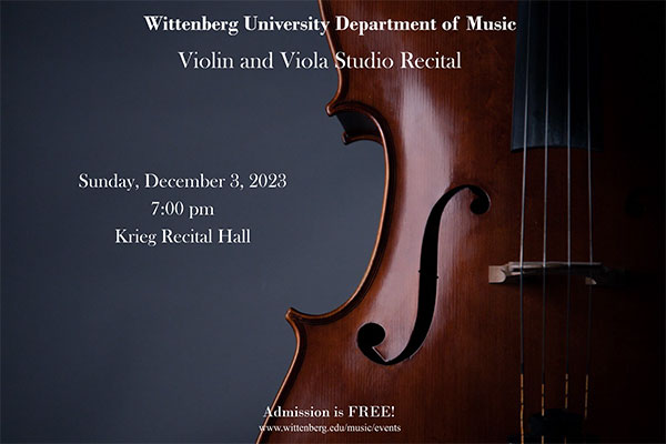 Violin and Viola Concert Flyer