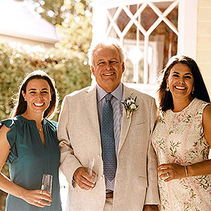 Robert Boester with daughters