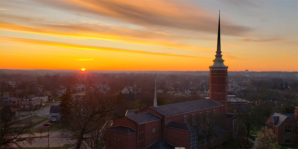 Sunrise over Wittenberg