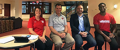 Dr. Frandsen with fellow hosts of Facebook Live summer event