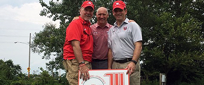 Dr. Frandsen on golf course