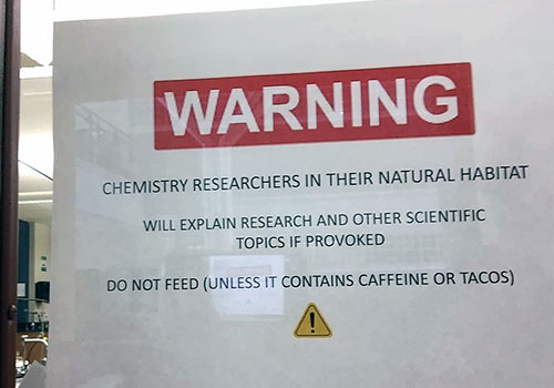 Chemistry Lab Sign