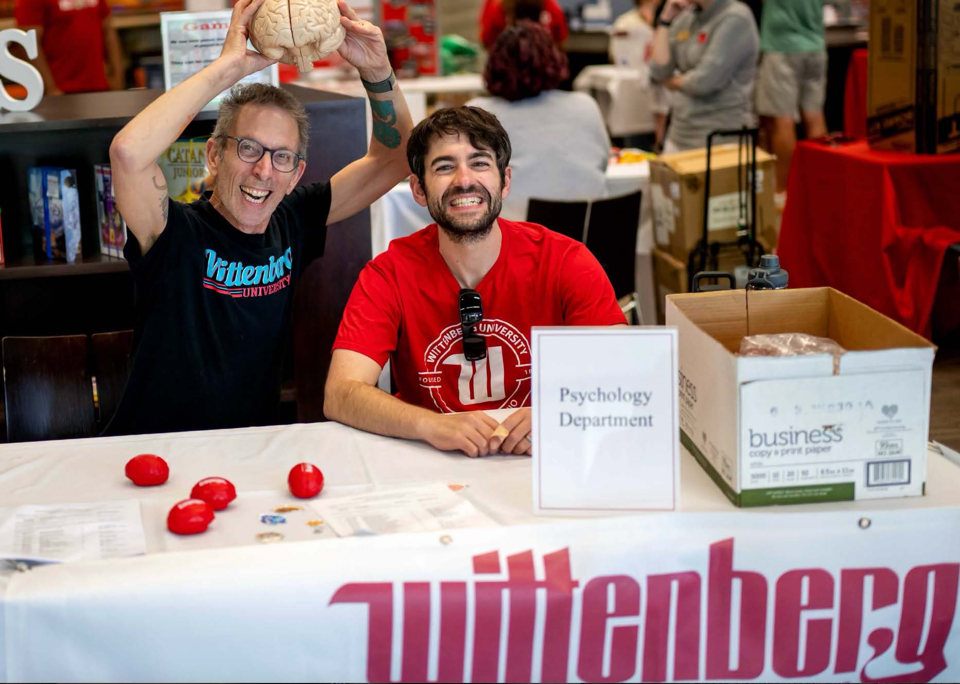 Dr. Anes and Dr. Beacher at Orientation