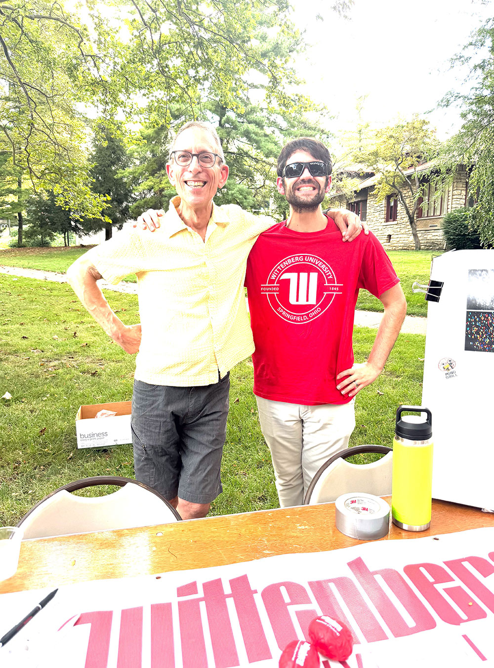 Dr. Anes and Dr. Beacher at Involvement Fair