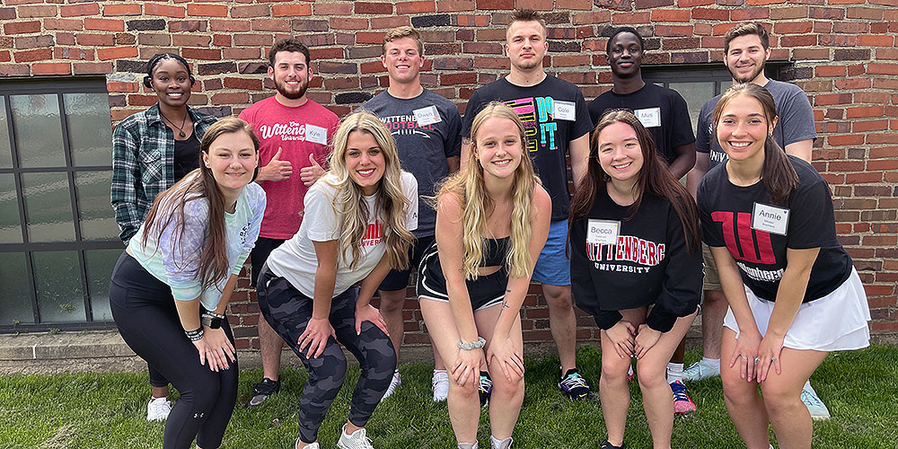 New Residence Hall and Woodlawn Hall RA Group Photo