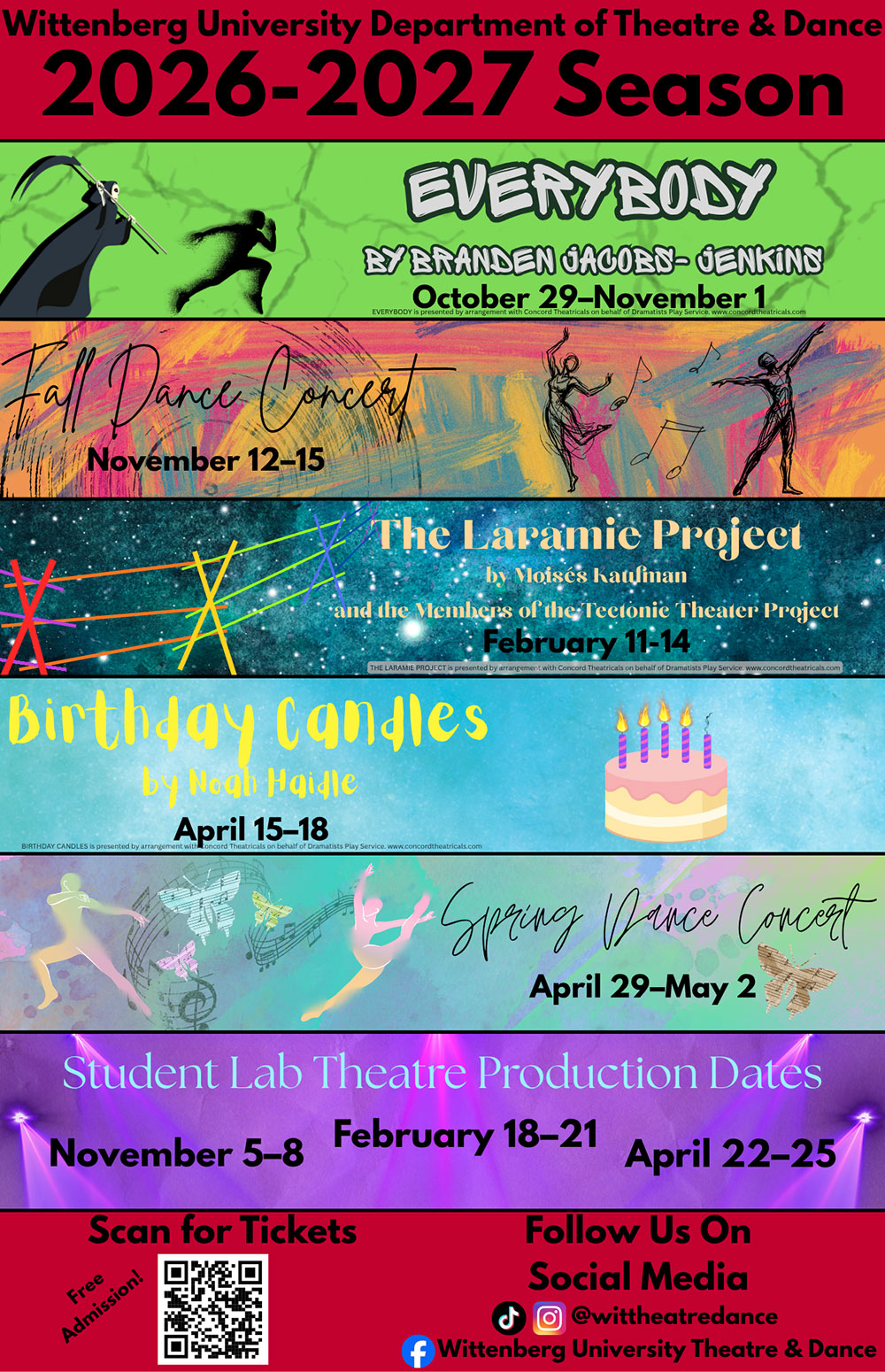 Theatre Season 2026-27 Graphic