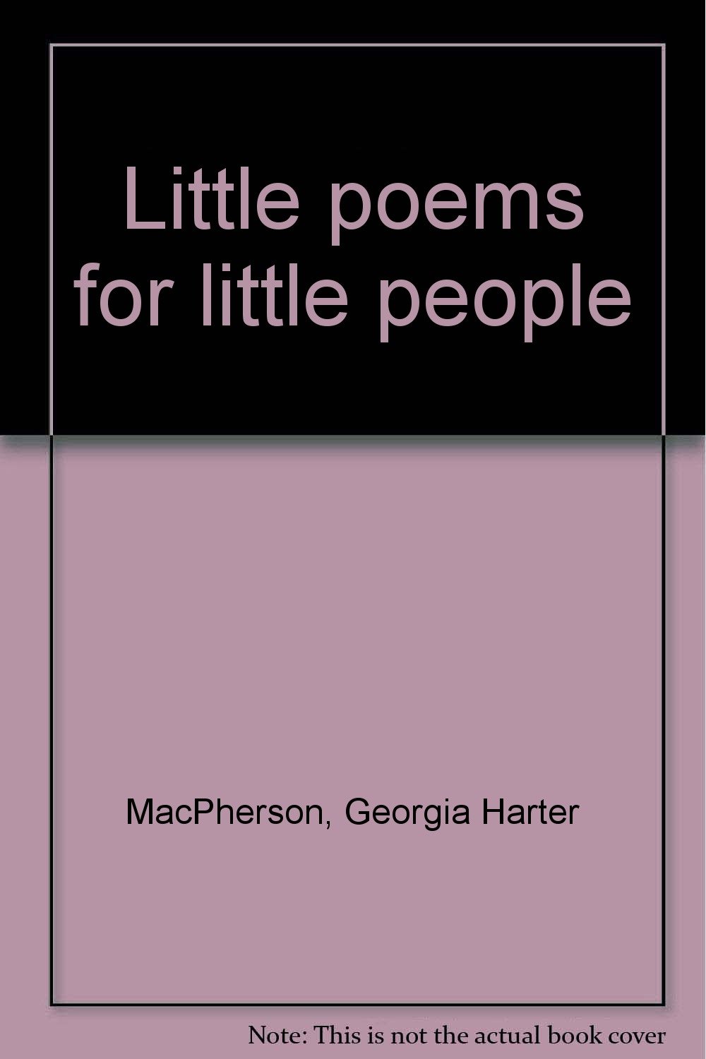 Little Poems Book Cover