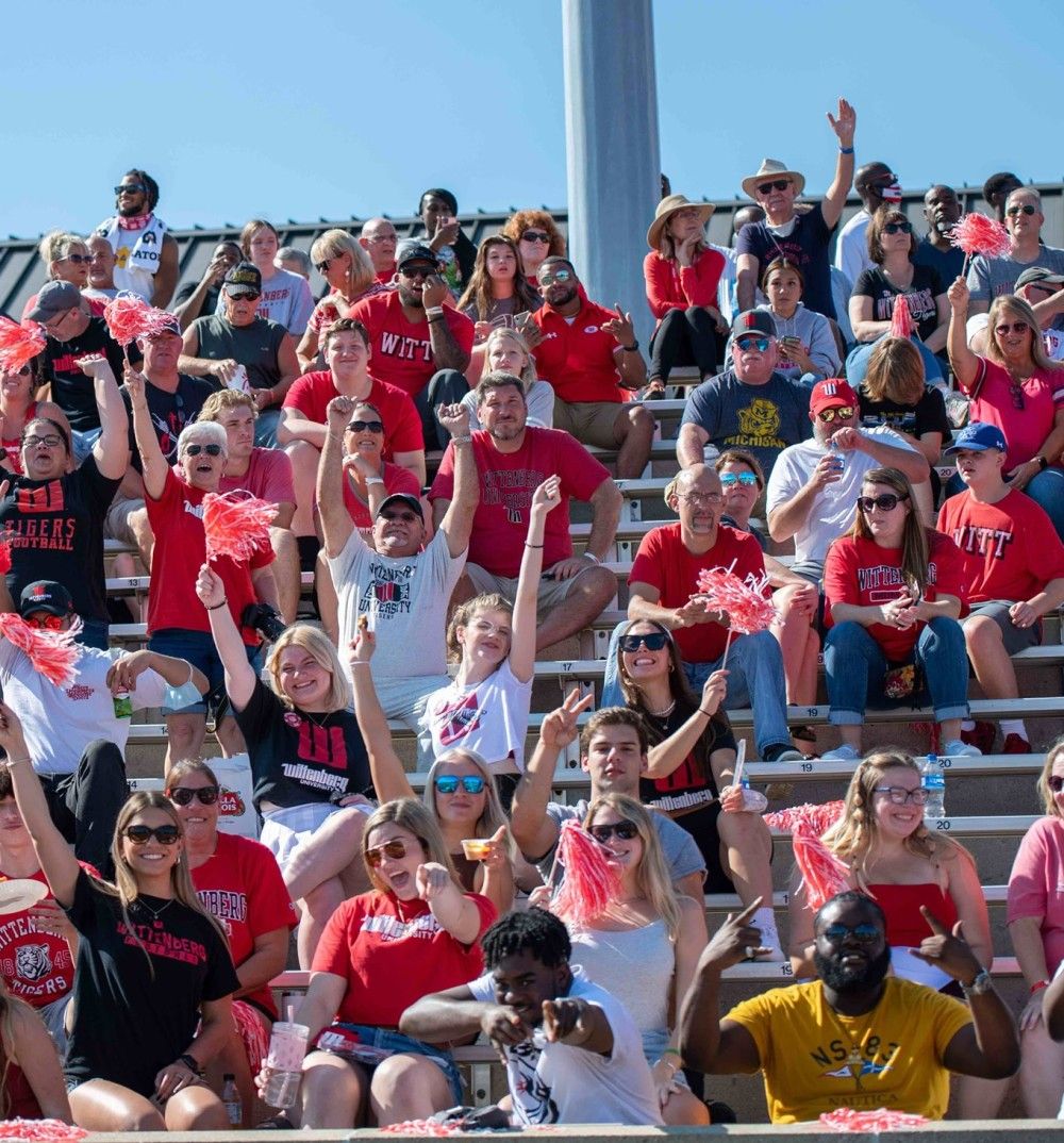 Wittenberg Football Fans Cheering