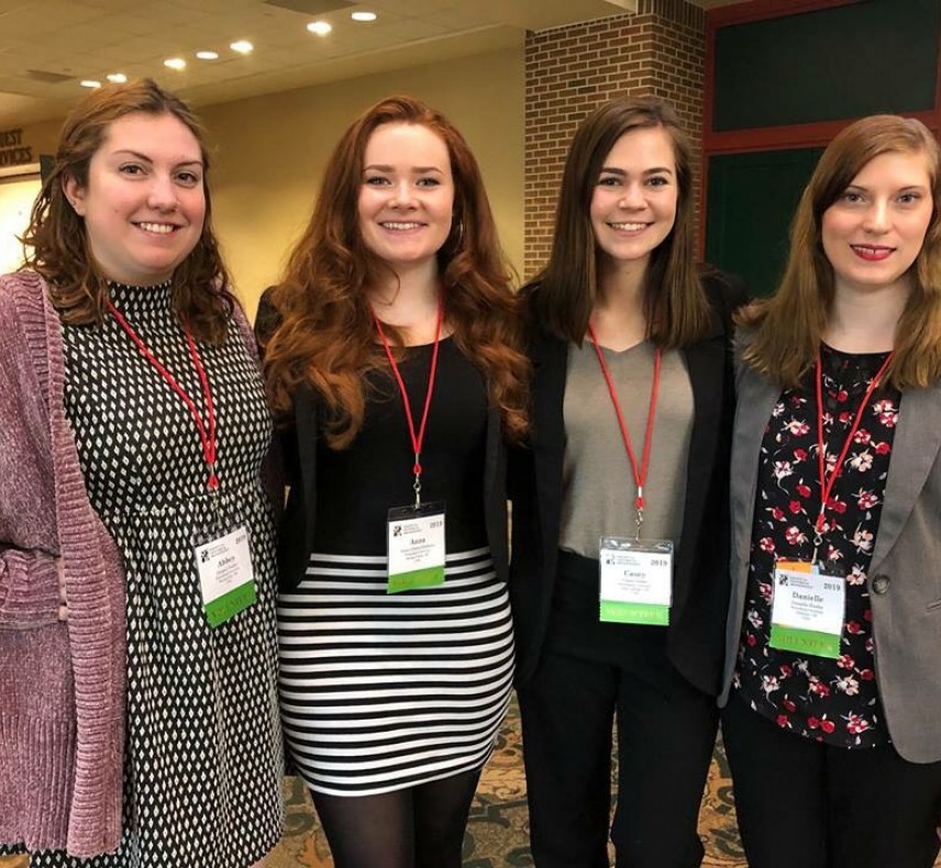 Anna Crichton with Ethics Bowl teammates