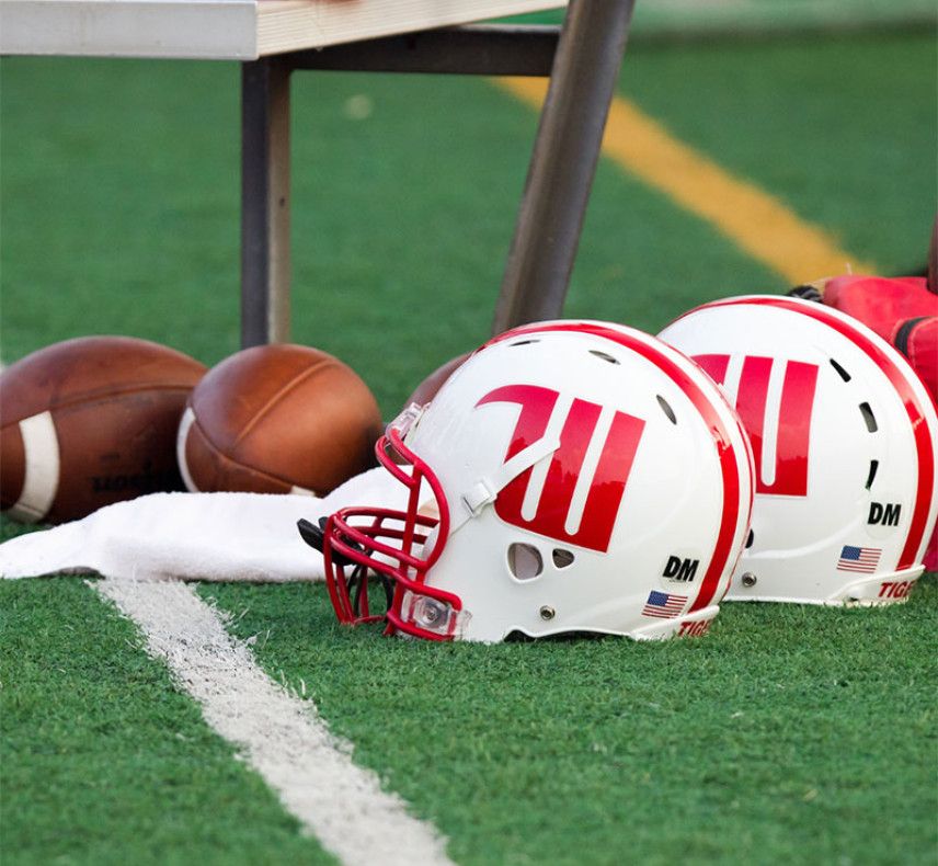 Wittenberg Football Helmets and Balls