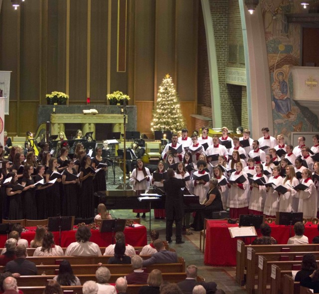 Choir singing Christmas Carols