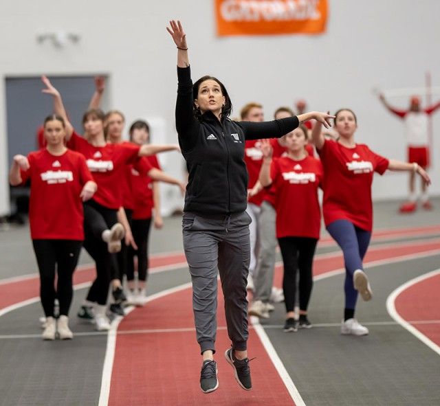 Christeen Stridsberg with Dance Team