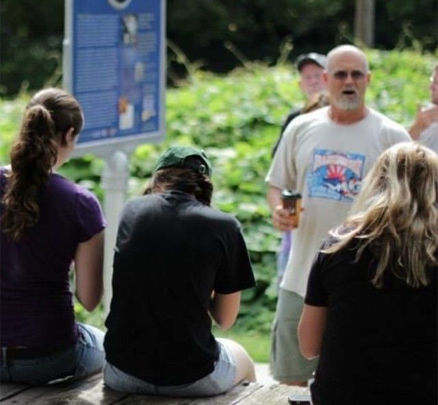 John Strait speaks to students