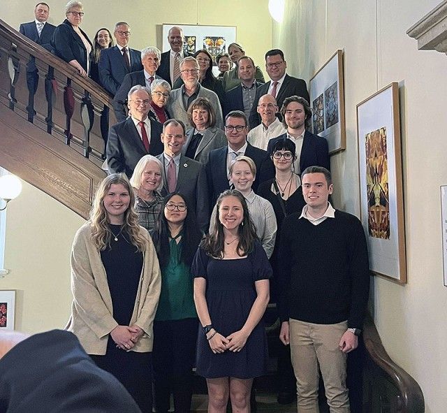 Wittenberg students and faculty in Wittenberg Germany