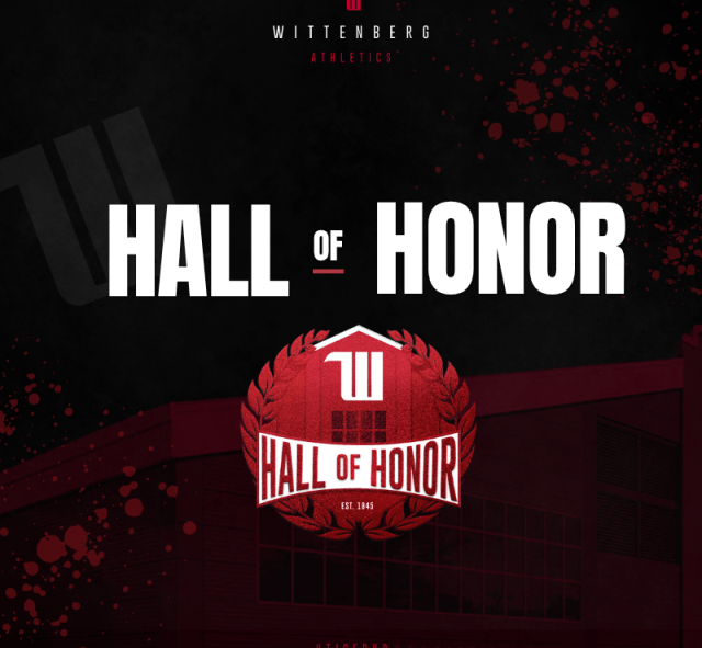 Wittenberg Athletics Hall of Honor Graphic 2026