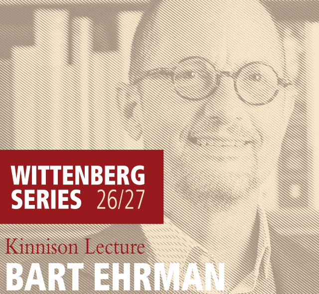 Welcoming Bart D. Erhman, Ph.D.