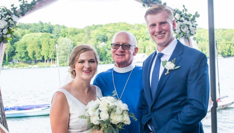 Madelyn H. “Maddy” Miller and Brian J. Kissane ’17 were married in August 2019 by Joseph Freeman ’70