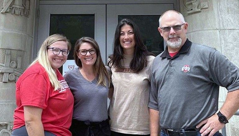 Jenifer Locke with colleagues