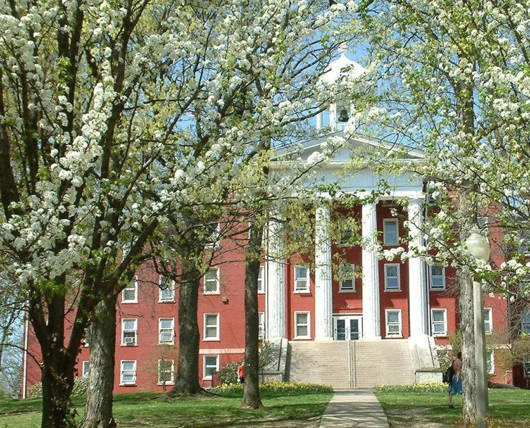 Myers Hall in Spring