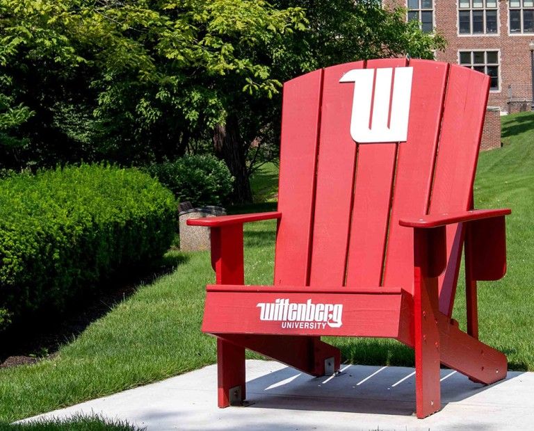 Wittenberg University's Big Red Chair