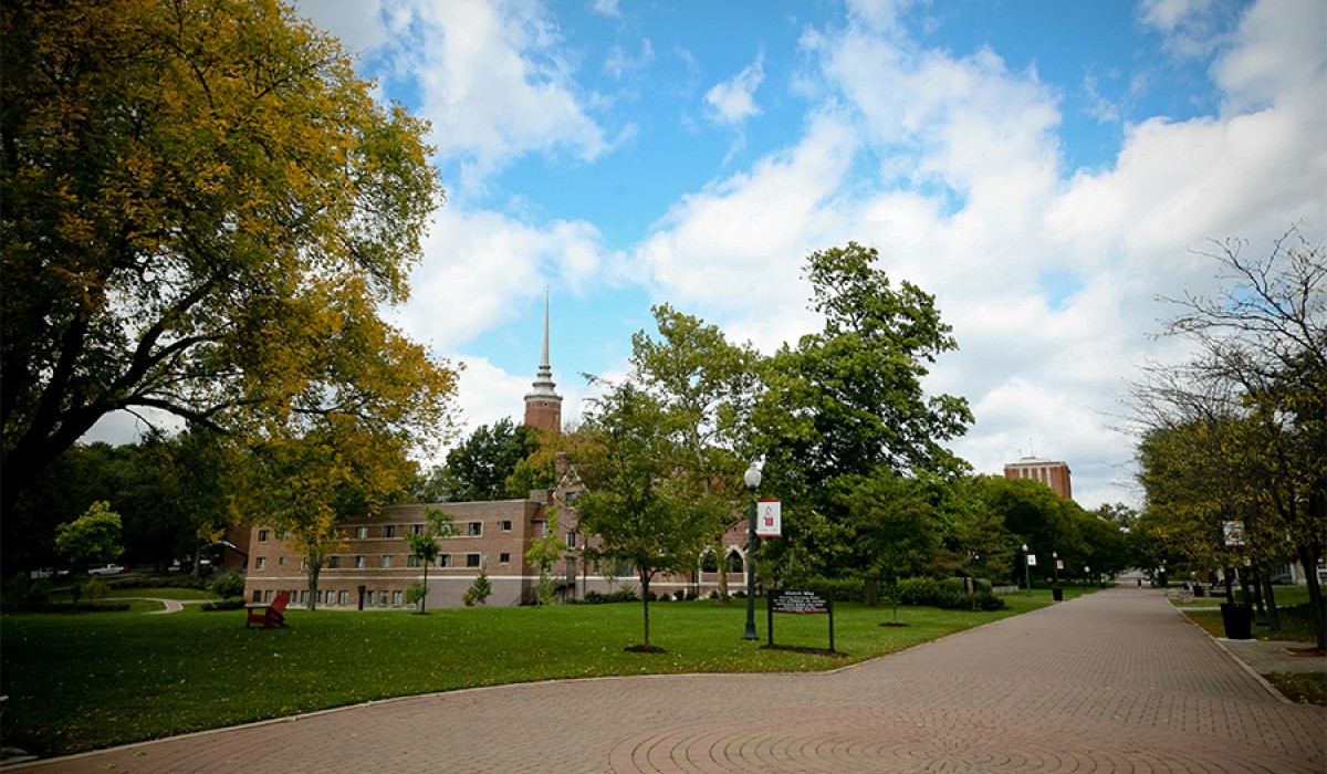 Alumni way from Chakeres Theatre