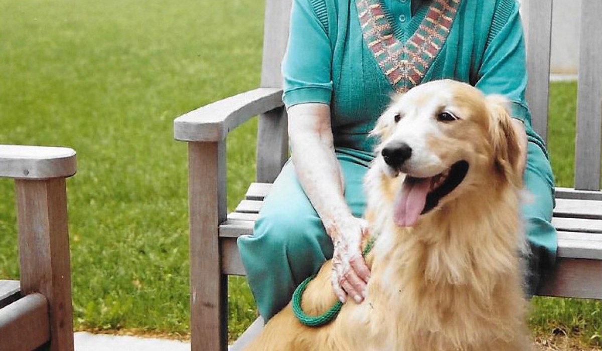 Betty and her dog Chrissy