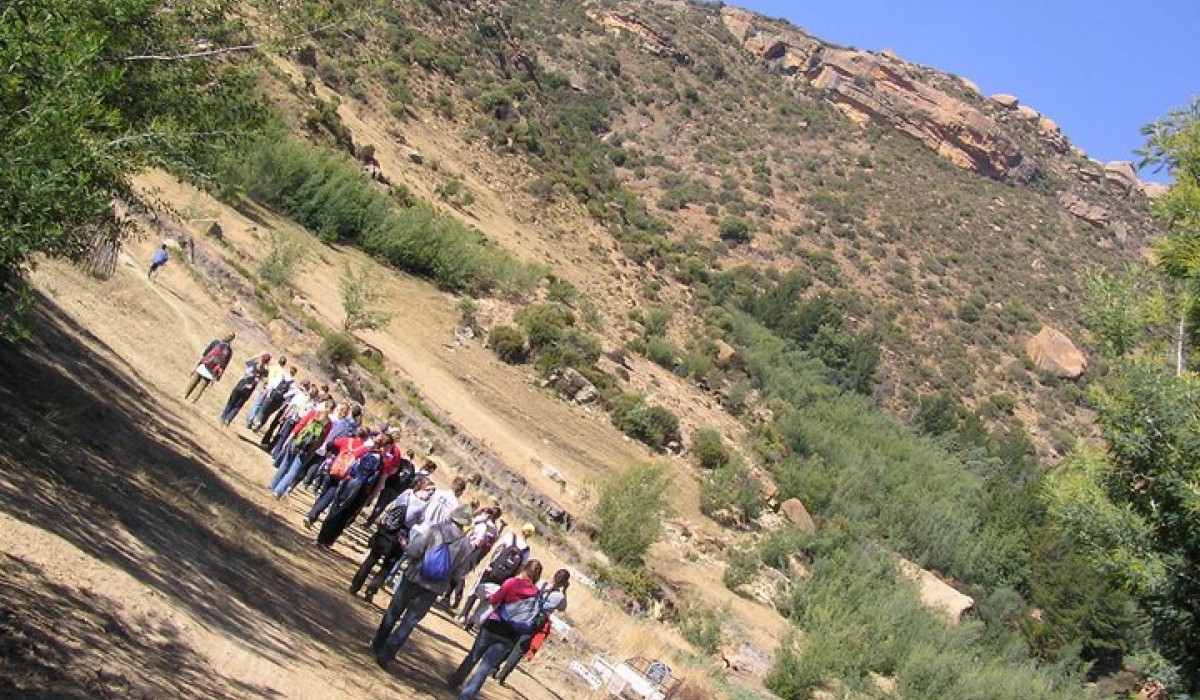 Students on Hike