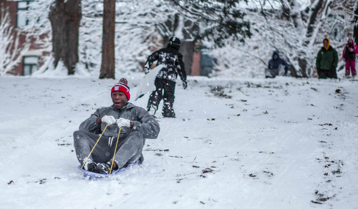 Sledding in Myers Hollow