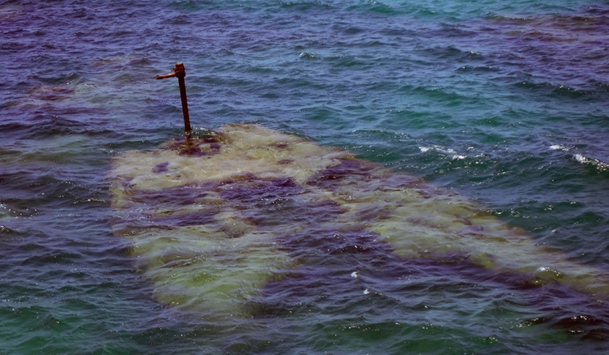 A sunken ship from the early 90’s in Rice Bay, next to Cut Cay