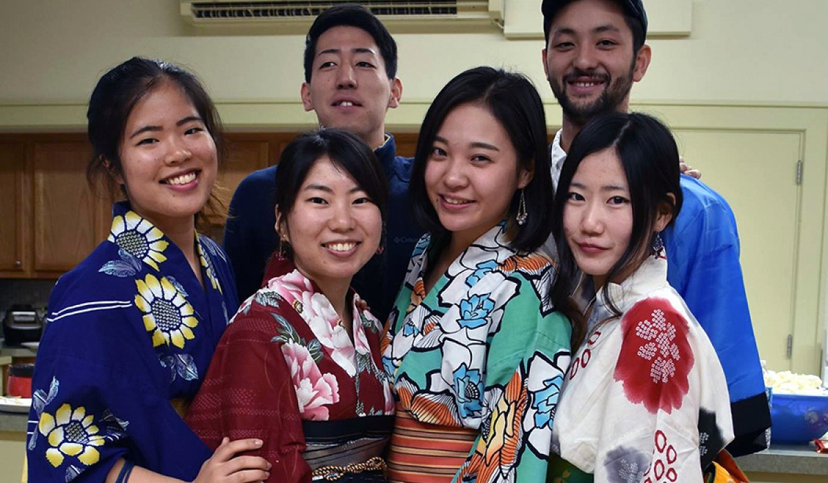 Wittenberg's Japanese students celebrated a campus event with homemade Japanese food and dance