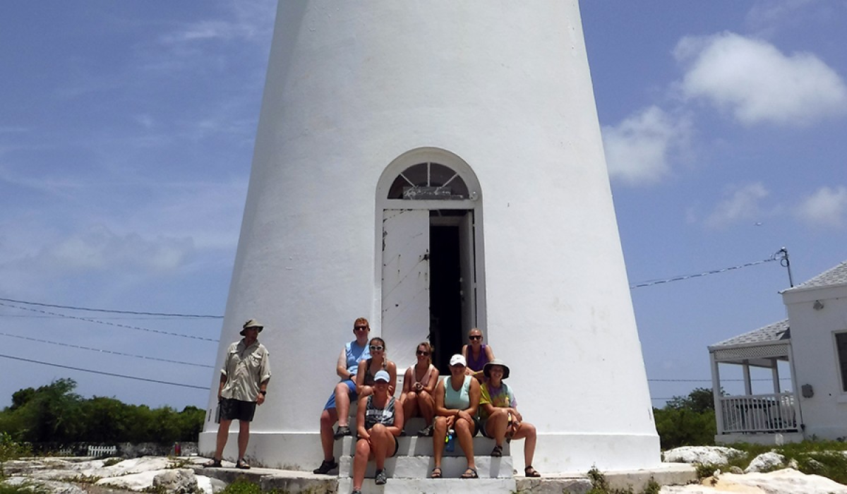 Outside the lighthouse